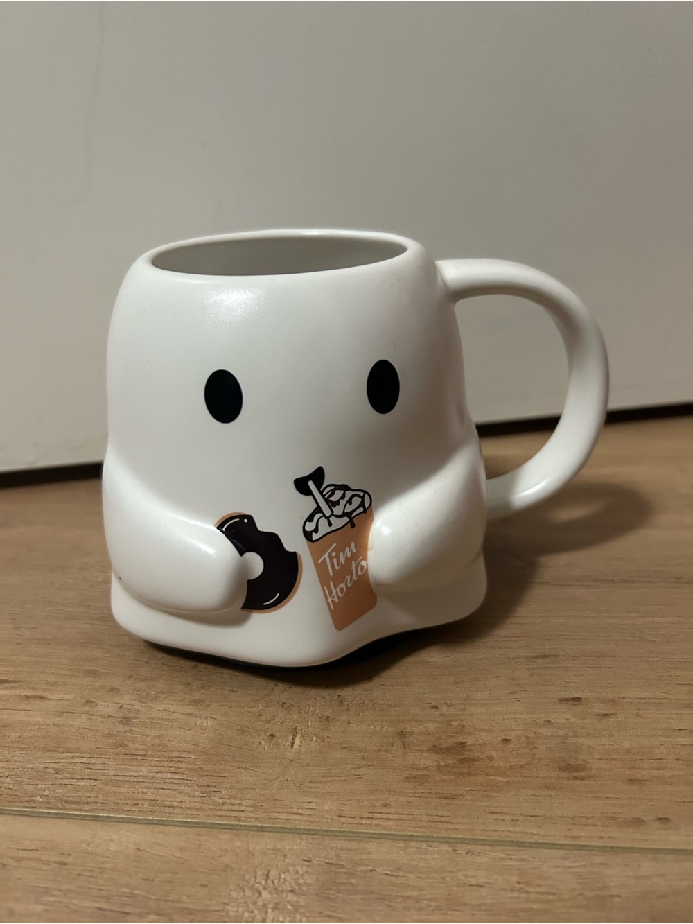 Tim Hortons Limited Edition Mug White Ghost Halloween Color Changing